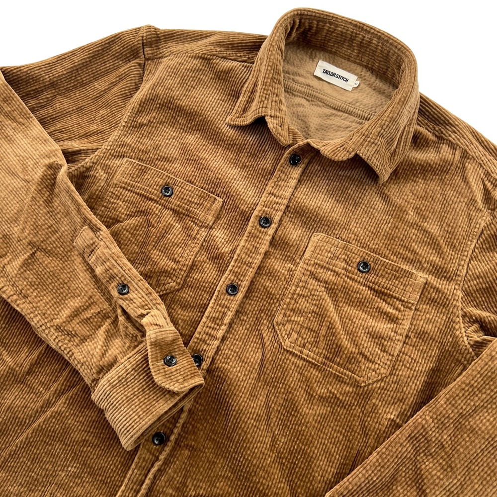 Taylor Stitch The Utility Corduroy Shirt Mens 42 Large Bourbon Workwear Outdoor